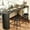 Black-55.1 x 15.7 x 38.6 inches, variant on Bar Table and Chairs Set for 2-4, 63'' Convertible L-Shaped Kitchen Table with Power Outlets, 3 Piece Counter Height Small Dining Table with 2 Stools, Space Saving, Breakfast Nook Corner, Black