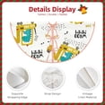 thumbnail image 5 of Balery Dinosaur on Excavator Printed Christmas Tree Skirt , Merry Christmas Party Christmas Tree Decoration,Adjustable Tree Skirt-48", 5 of 8