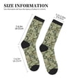 thumbnail image 3 of Bingfone Compression Socks for Women and Men Long Socks for Running Athletic Cycling Nurse- Tropical Plants Green, 3 of 7