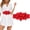 Red, variant on Waist Belt for Women Fashion Chiffon Flower Elastic Belt â Stretchy Waistband with Floral