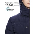 thumbnail image 6 of Wantdo Women's Recycled Winter Coats Waterproof Winter Jacket Hooded Fleece Jacket Outerwear Coat Navy XL, 6 of 10