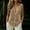 Khaki, variant on Lightweight Soft Casual Shirts for Women Sleeveless V Neck Linen Classic Fit Dress Shirt Work Business Casual Long Sleeve Blouse Tops Grey,M