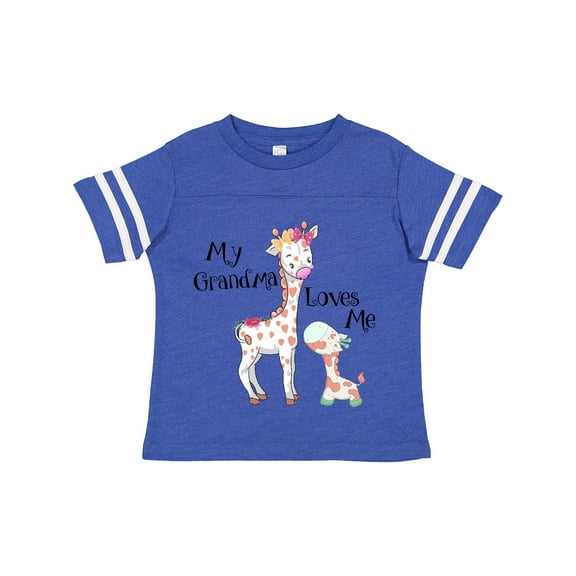 Inktastic My Grandma Loves Me Giraffe Boys or Girls Toddler T-Shirt