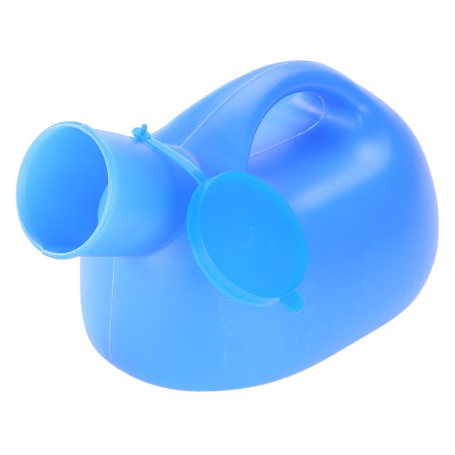 2000ml Large Capacity Portable Urinal, Urinals For Men, Blue Durable Urinal, Plastic For Old Men Children