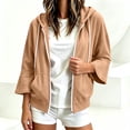 thumbnail image 2 of Fewfanhot Womens Fall Outfits Zip Up Hoodie Long Sleeve Hooded Sweatshirts Pockets Jacket Coat for Women, 2 of 5