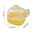 thumbnail image 3 of Portable Bird Carrier with Water Bottle, Transparent Acrylic Travel Cage with Carry Handle and Ventilation for Short Trips, Small Pet Transport Box for Hamster Bird and Other Small Animals, 3 of 6