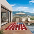 thumbnail image 3 of 4th of July Floral Outdoor Rug for Patio/Deck/Porch, Non-Slip Large Area Rug 4 x 6 Ft, Country Blue Red Poppy American Flag Indoor Outdoor Rugs Washable Area Rugs, Camping Rug Carpet Runner, 3 of 8