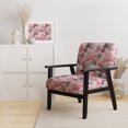 thumbnail image 2 of Designart "Ethereal Flourishing Rococo XXIII" Pink Floral Upholstered Accent Chair - Cottage Arm Chair For Living Room, 2 of 7