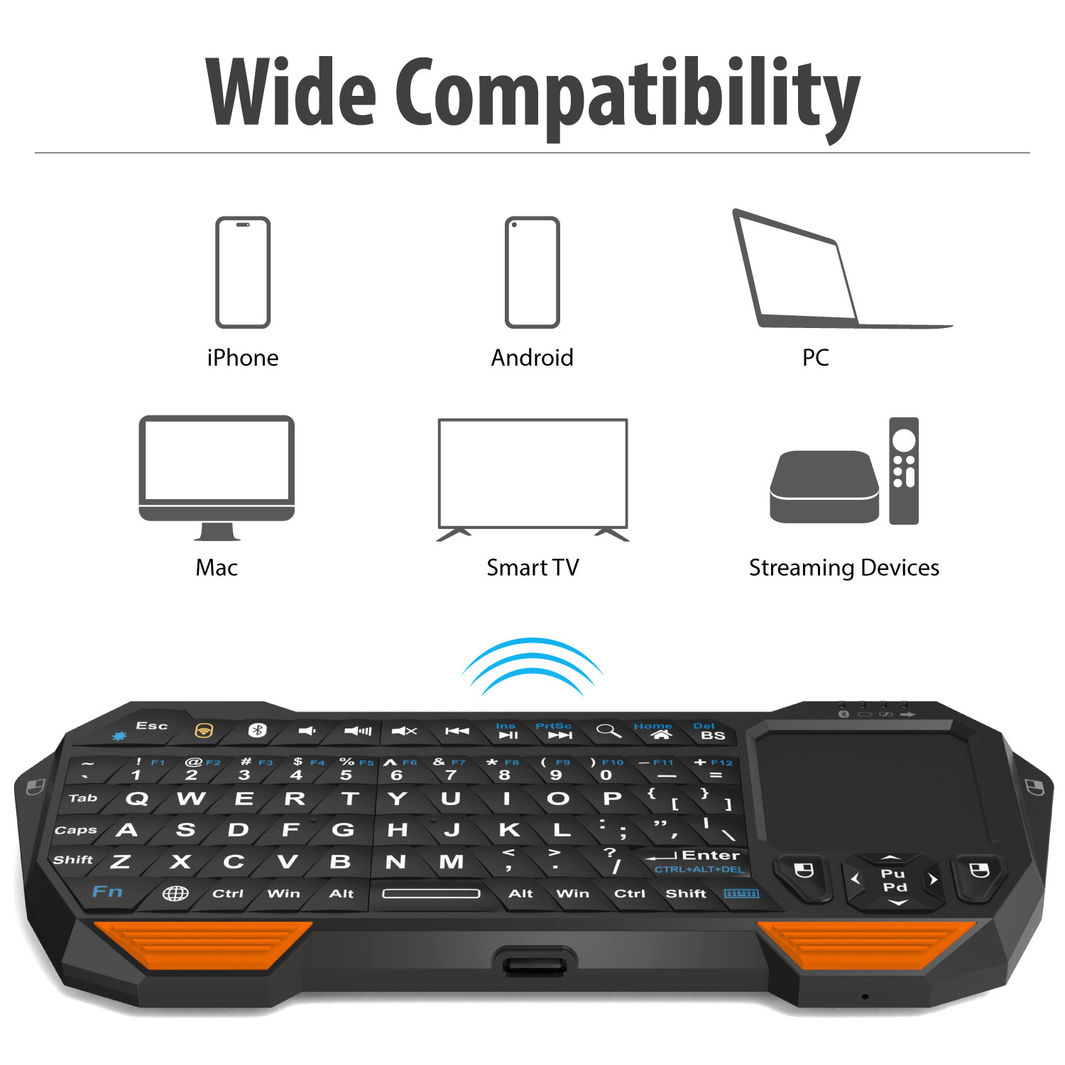 Fosmon Mini Bluetooth Keyboard with Touchpad photo 3
