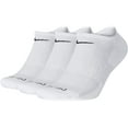 thumbnail image 2 of Women's Nike Everyday Plus 3-Pair Cushion Training No-Show Socks Color: Whiteblack Size: N/A, 2 of 2