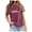 Purple, variant on TSADFHJI Cute Tops for Women Going out Winter Women's Casual Printed Solid Color Round Neck Pullover T Shirt Short Sleeve Comfortable Tees Xl Grey