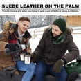 thumbnail image 6 of EvridWear Mens Winter Warm Gloves, Knitted Thermal Anti-Slip Adult Touchscreen Glove with 3M Thinsulate Insulated Lining, Brown, 6 of 8