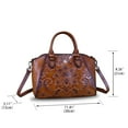 thumbnail image 2 of Genuine Leather Purse and Handbag for Women Retro Leather Crossbody Shoulder Bag, 2 of 7