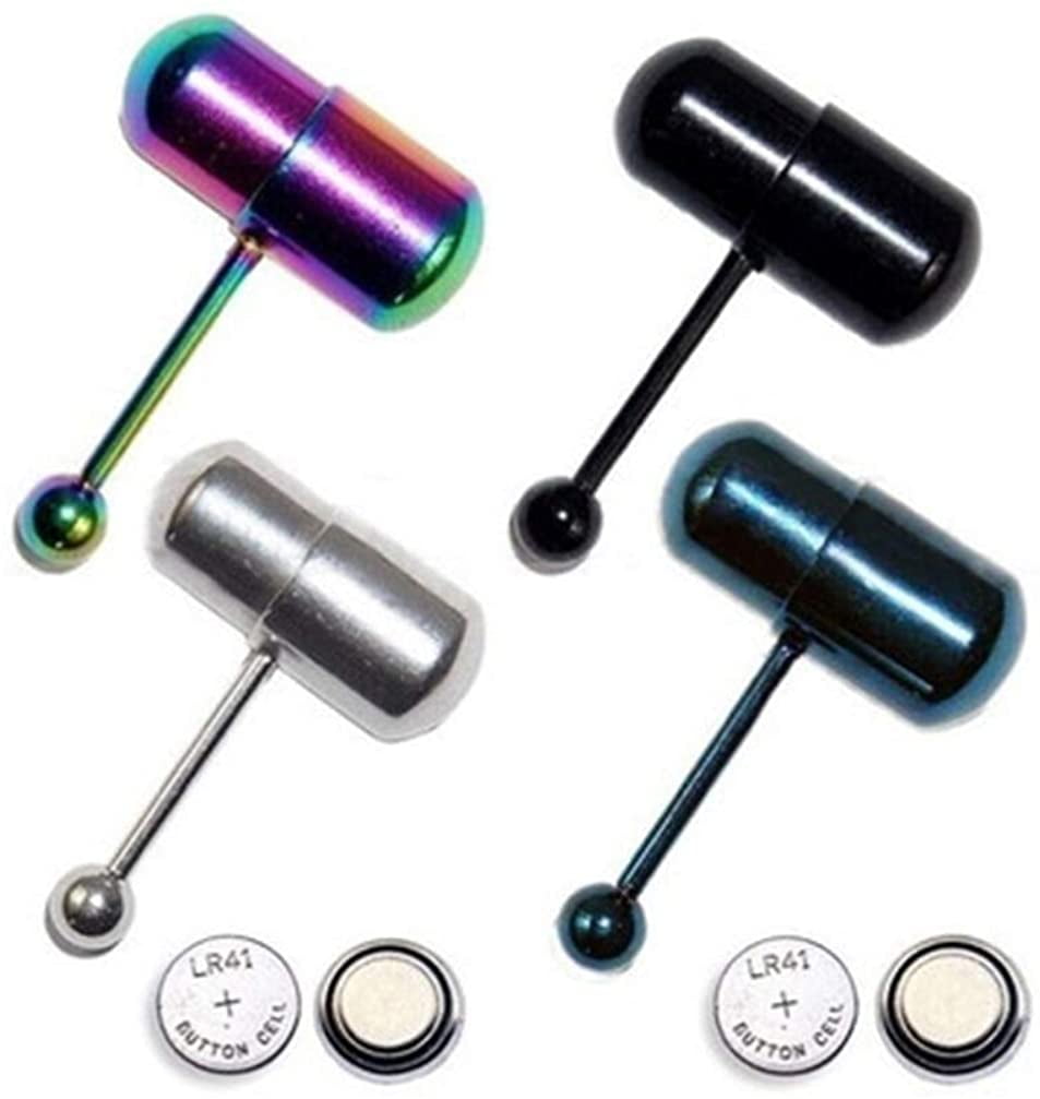 2pcs tongue rings vibrating ring for women piercing tongue playboy pill Vibrating Stainless Steel Tongue Ring Barbell Tongue Piercing Jewelry with 4 Batteries - Walmart.ca 2pcs tongue rings vibrating ring for women piercing tongue playboy pill Vibrating Stainless Steel Tongue Ring Barbell Tongue Piercing Jewelry with 4 Batteries - Walmart.ca