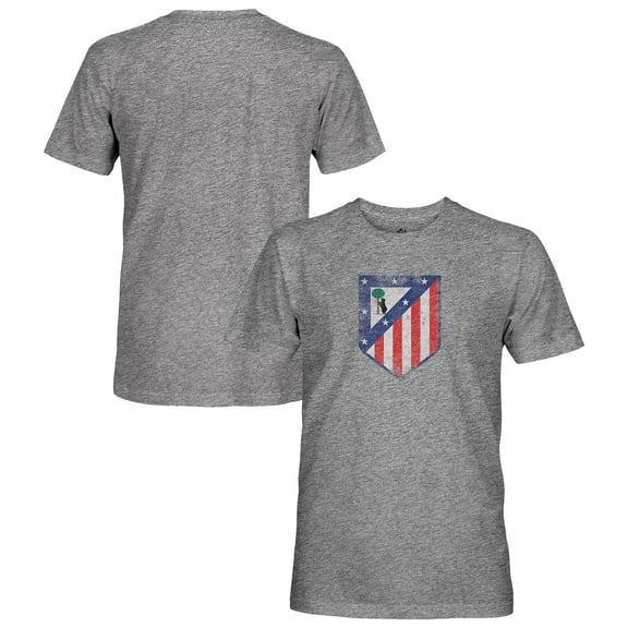 Men's-1863FC  Heather Gray Atletico de Madrid Vintage Tri-Blend T-Shirt