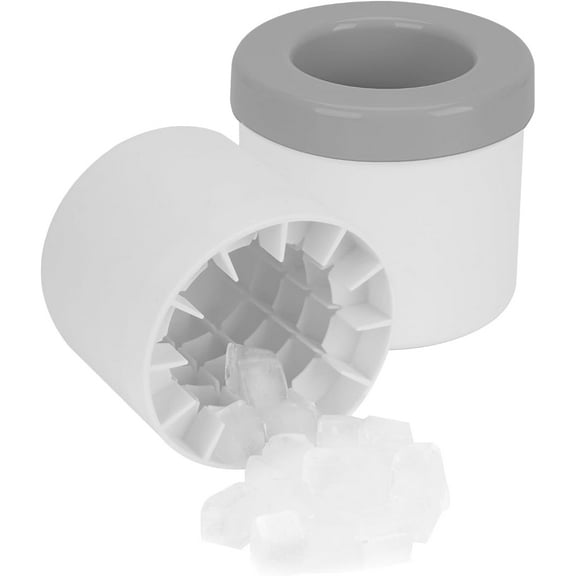 3D Upgraded Silicone Ice Cube Tray with Easy Release, Leak-Proof & Space-Saving for Freezer, RV, Office - BPA-Free Fast Ice Maker for Drinks, Cocktails, Party