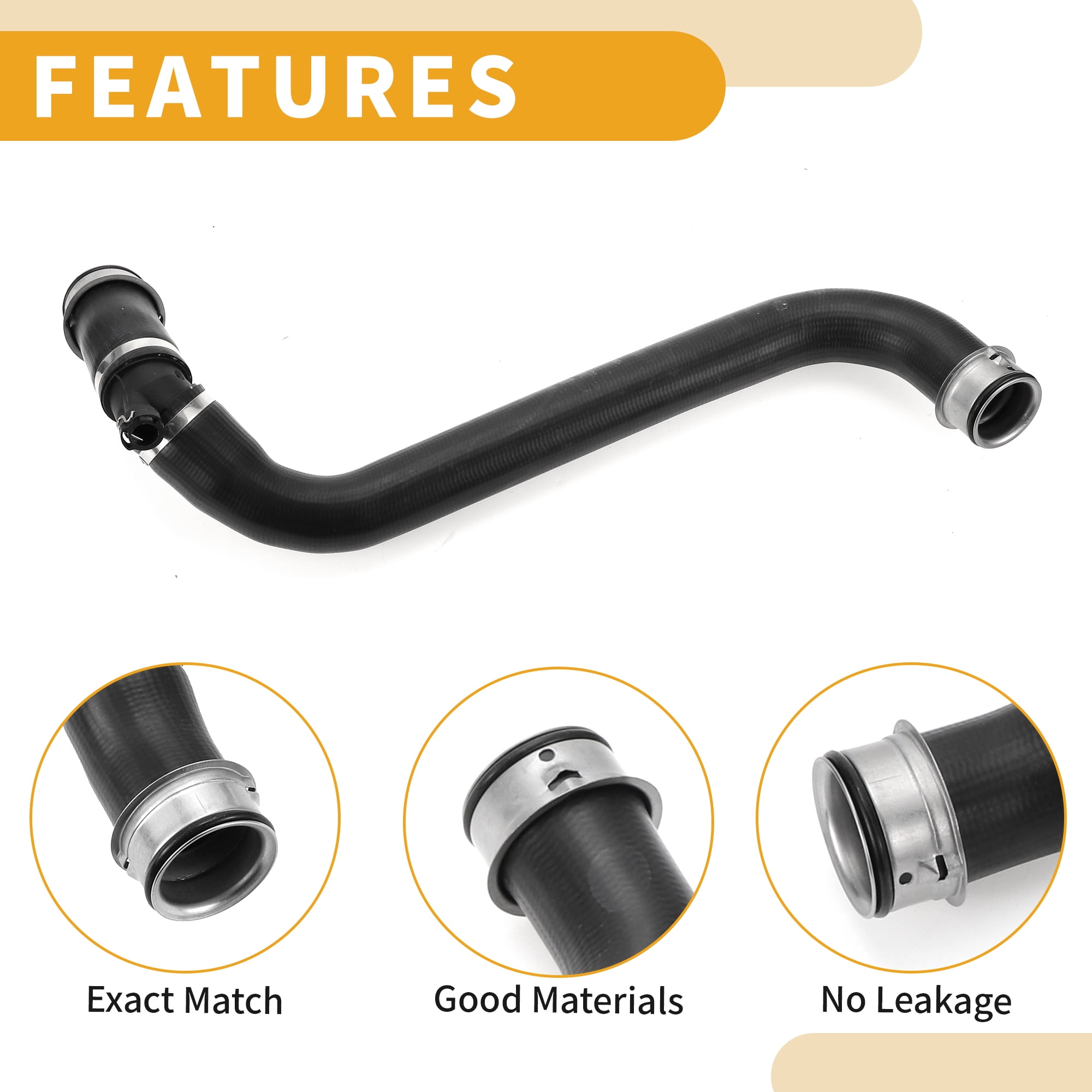 Unique Bargains Radiator Hose No.A2115014782 For Mercedes Benz S211 W211 E350 2006-2009