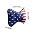 thumbnail image 2 of Tema del Día de la Independencia para el reposacabezas del coche, almohada de cuello de cuero personalizada, cojín del asiento, accesorios para el interior del coche, almohada de cuello para silla de, 2 of 6