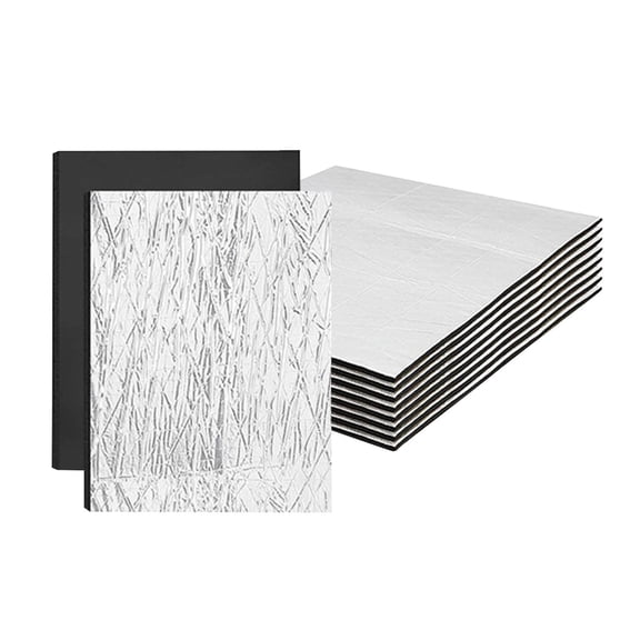 Dickly 10 Pieces Car Sound Deadening Mats Audio Noise Insulation and Dampening Mats