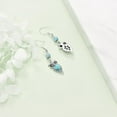 thumbnail image 2 of DVEATR Sterling Silver Turquoise Earrings for Women Animals Dragonfly Owl Feather Turtle Butterfly Dangle Earrings Western Bohemia Jewelry Birthday Mothers Day Gifts for Mom, 2 of 10