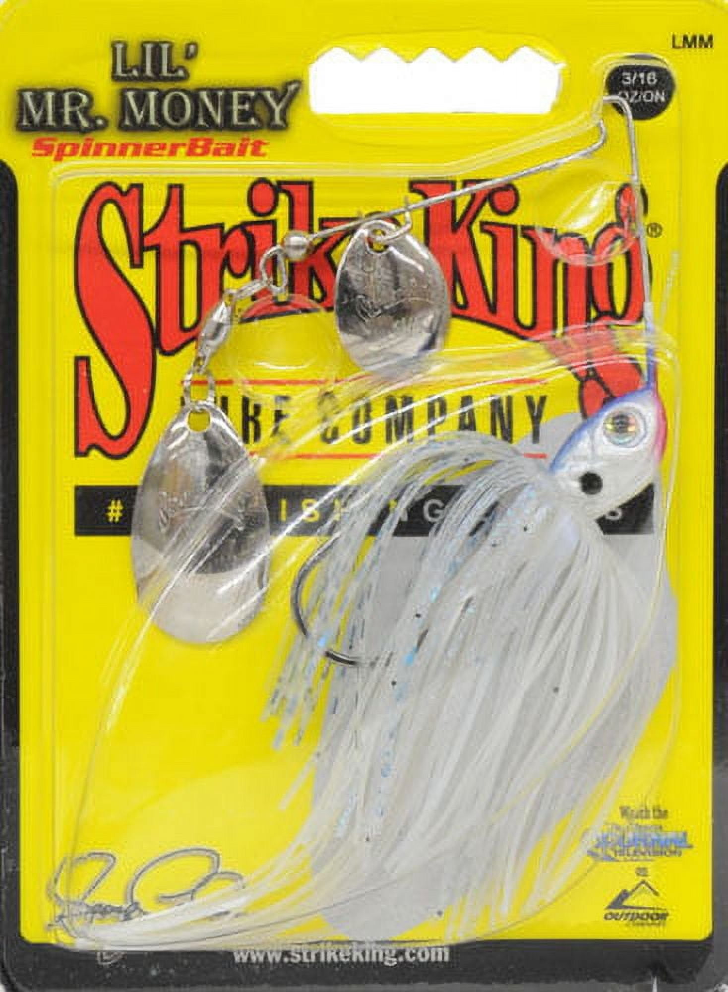 Strike King Lil' Mr Money 3/16oz Spinnerbait Lure Blue Shad