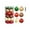 Multicolor, variant on sruoe Christmas Tree Ornaments Balls, Christmas Ball Ornaments, Shatterproof Ornaments, Flocked Christmas Balls, Hanging Tree Ornament for Xmas Holiday Party Halloween Decor