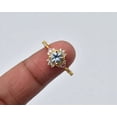 thumbnail image 2 of Aquamarine ring March Birthstone 925 sterling Silver Ring Bridal Ring engagement Ring Statement ring Promise Ring Anniversary Ring For Women, 2 of 2