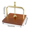 thumbnail image 2 of Élégant Porte-Serviettes Carré en Bois avec Rond en Métal pour Salles à Manger, Cuisines, Bars, Hôtels, Cafés - Solution de Rangement Robuste pour Table, 2 of 2