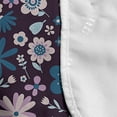 thumbnail image 4 of Floral Microwave Oven Cover, Various Colorful Flowers Print in Violet Tones Vintage Style Art, Water Resistant Organizer with Pockets for Kitchen, 36" x 12", Sea Blue Lilac, by Ambesonne, 4 of 4