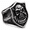 Black, variant on Men’s Skull Shield Ring, Stainless Steel Gothic Biker Ring, US Sizes 7–13, Birthday Gift for Him