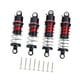thumbnail image 5 of 4 Piezas Amortiguadores de Choque para Carro RC Aleación de Aluminio Incluye Tornillos Instalación Rápida para Vehículos 1/24 Adecuado para Principian Rojo, 5 of 9