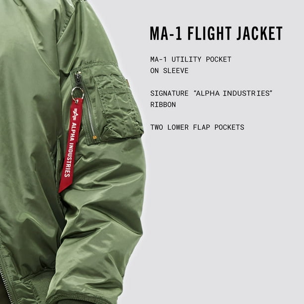 Alpha Industries Men's MA-1 Flight Bomber Jacket