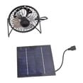 thumbnail image 1 of Mini ventilador USB, juego de paneles solares fotovoltaicos Mini ventilador alimentado por panel solar USB Ventilador de refrigeración alimentado por panel solar USB diseñado para precisión, 1 of 8