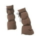 thumbnail image 3 of Calentadores de piernas acolchados de invierno para mujer, cubrebotas acampanados, suaves y prácticos. Café, 3 of 9