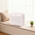 thumbnail image 5 of Gumesh Portable Travel Organizer Bag - Waterproof Zipper Pouch for Underwear, Socks, & Accessories(Pink,S), 5 of 6
