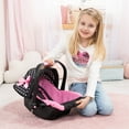 thumbnail image 5 of Bayer: Deluxe Car Seat: Hearts Black & Pink - Pretend Play Accessory for Dolls/Plushes Up to 18", Ages 3+, Large | baby dolls | dress up, 5 of 7
