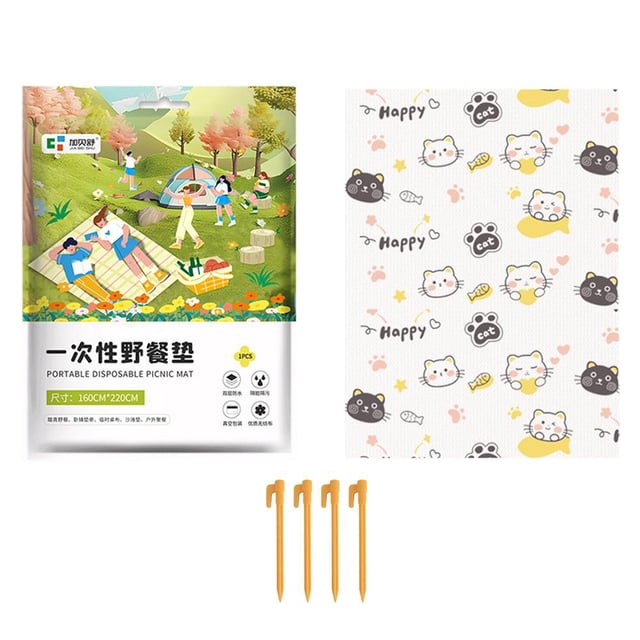 Thickened Moisture Proof Disposable Picnic Mat Soft Beach Portable Foldable Camping Blanket
