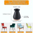 thumbnail image 2 of Silicone Chair Leg Floor Protectors With Felt Fit 0.5" - 1" 16 Pcs, 2 of 4