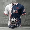 thumbnail image 4 of 2026 USA Soccer Jersey Shirts for Men, Men's USA Soccer Graphic T-Shirt, Patriotic American Flag Sports Jersey, Short Sleeve Athletic Tee, 4 of 4
