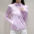 thumbnail image 3 of UPF50+ Sun Protection Jacket Women Ice Silk Hooded Coat Summer Breathable Tops, 3 of 11