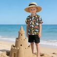 thumbnail image 6 of Dailycode Small Short Sleeve Button Down Shirts Cups Star Glasses Casual Shirt 3-10 Years, 6 of 9