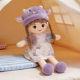 thumbnail image 2 of 18 Inch Purple Lamb Stuffed Animal Plush Student Doll with Girl Toys for Dress Up Single Pack, 2 of 9