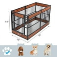 thumbnail image 2 of Walnest Dog Playpen,31.5" Height Dog Pen,6 Panels Dog Fence Exercise Pen with Doors, Heavy Duty, Safe and Sturdy Pet Puppy Playpen for Indoor and Outdoor Use, 2 of 11