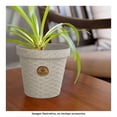 thumbnail image 3 of Maceta Redonda Plásticos La Ardilla Rattan 15 cm Blanco, 3 of 4