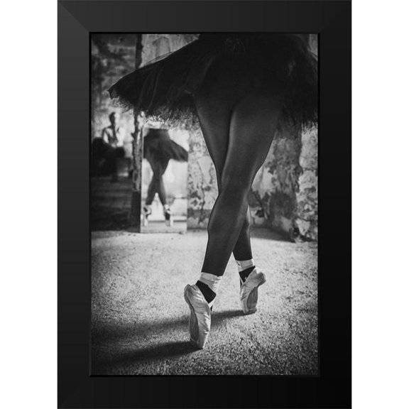 Schleicher-Schwarz, Roswitha 11x14 Black Modern Framed Museum Art Print Titled - Legs in a Mirror