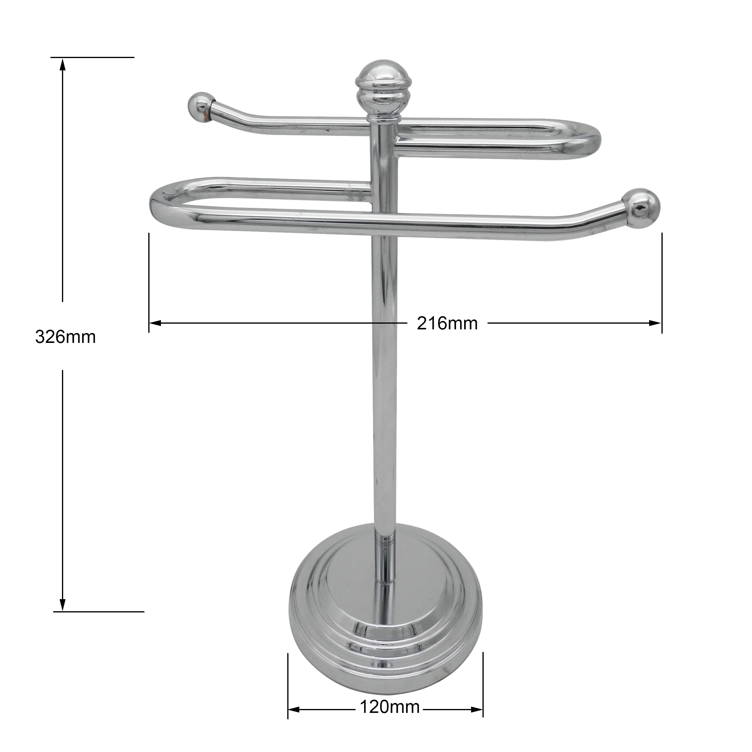 Broadway Bath Countertop Towel Holder In Chrome Walmart Com
