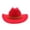 RD1, variant on Ydojg New Straight Cowboy Hat British Style Fedora Flat Top Black Top Hat American Style Hat Red