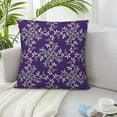 thumbnail image 6 of ZICANCN Damask Style Blue Flower Decorative Throw Pillow Covers, Bed Couch Sofa Decorative Knit Pillow Covers for Living Room Farmhouse 22"x22", 6 of 8