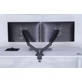 thumbnail image 1 of ApexDesk Dual Monitor Arm Desk Mount - Adjustable Height Gas Spring - VESA Mount with C Clamp & Mounting Base - Computer Monitor Stand for Screen up to 32 inch - Holds up to 20 lbs., 1 of 5