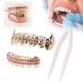 thumbnail image 4 of Teeth Gold Teeth Brace Set Metal Teeth Decoration Jewelry For  Party Hip Hop Show, 4 of 8